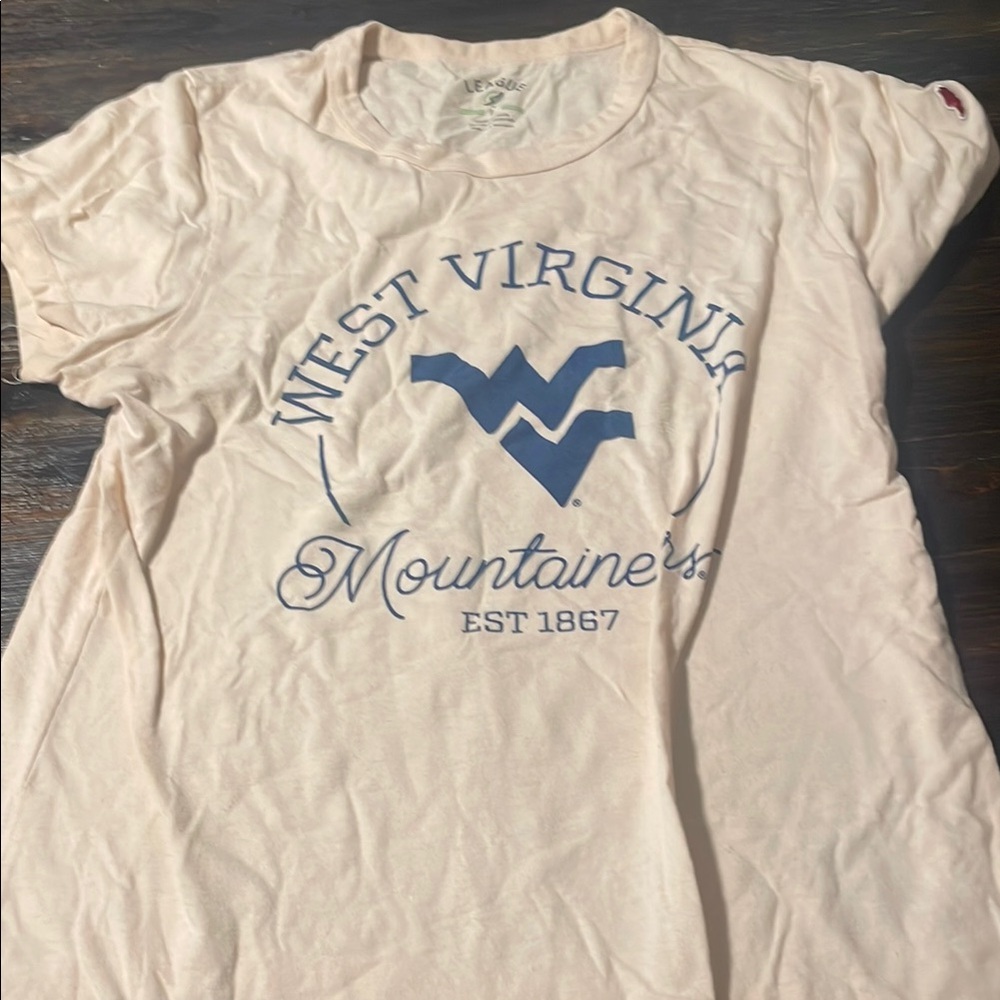 League Cream T-Shirt with Green and Blue Accents